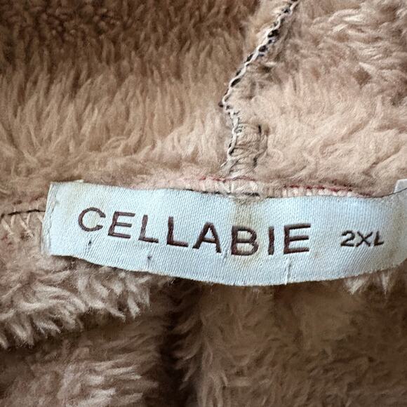 Cellabie Patchwork Coat 2XL Boho Fleece Phoebe Buffay Style Cottagecore Y2K - Picture 7 of 12